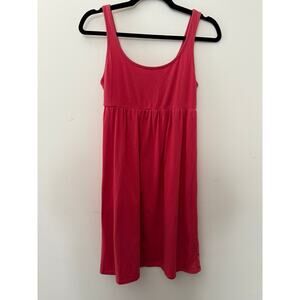 Mossimo Y2K 00s Cotton Pink Babydoll Mini Dress Tomato Girl Minimalistic Core-S